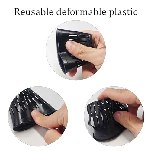 100PCS 2 Inch Net Pots for Hydroponics Slotted Mesh Net Cups Wide Lip Planting Baskets for Orchids Vegetables Indoor Outdoor Plant Growing - size: 100pcs