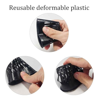 100PCS 2 Inch Net Pots for Hydroponics Slotted Mesh Net Cups Wide Lip Planting Baskets for Orchids Vegetables Indoor Outdoor Plant Growing - size: 100pcs