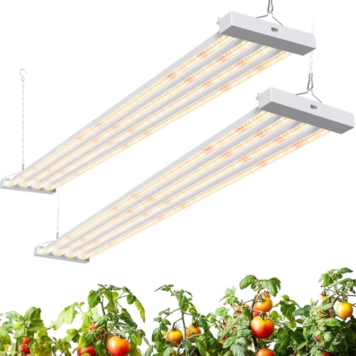 Barrina TX-L84 4FT LED Grow Light, 168W (2 x 84W), 4 Panels Wider Coverage - color: GrowForce Spectrum, size: 4FT-2 Packs