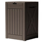 Greesum 52 Gallon Deck Box, Waterproof Storage Container, Dark Brown - color: Dark Brown, size: 52 Gallon