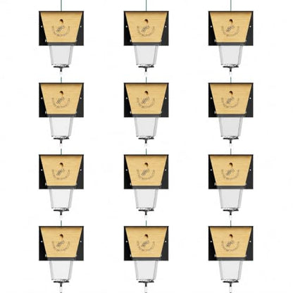 Ultimate Pro Outdoor Carpenter Bee Trap by Best Bee Brothers, Black 12-Pack - color: Black, size: 12 Pack