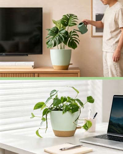 10/9/8 Inch Plastic Planters Self Watering Pots for Plants