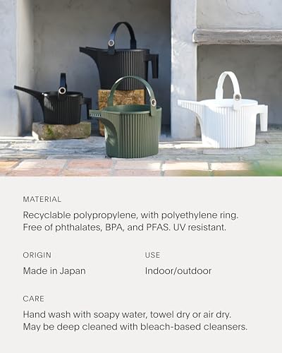 Martha by Martha Stewart Hachiman Large Watering Can with Widened Spout - color: Olive, size: Large (Single)