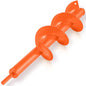 4 x 16'' Heavy Duty Auger Drill Bit for Planting, Orange - color: Orange