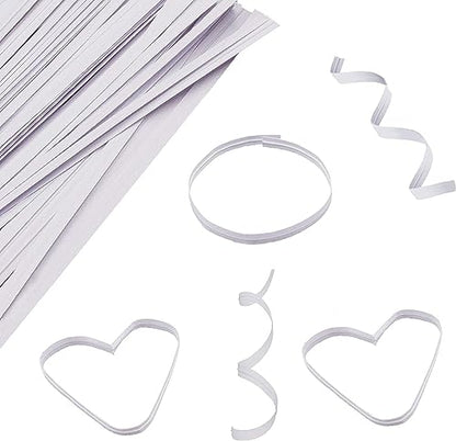 Easytle 1200 Pcs 5" White Paper Twist Ties Bread Ties White Twist Ties Twisty-Ties Bag Ties Twist Ties for Bags Bread Wire Ties Twist Tie for Party Cello Candy Bread Coffee Bags Cake Pops (Pack of 3) - size: 1200 Pcs (Pack of 3)