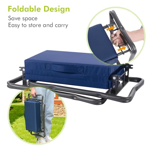 ikkle Garden Kneeler and Seat Heavy Duty, 330lbs/150kg Support