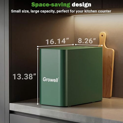 Growell 3.2L Electric Composter, Countertop Food Waste Indoor Compost Bin - color: Green