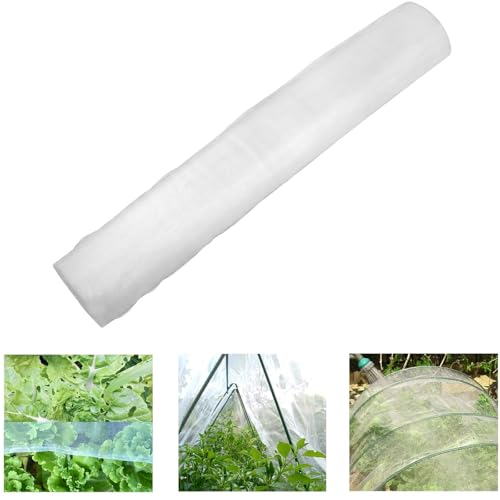 Roll Packed 5x100FT Garden Netting, Fine Mesh Insect Barrier for Plants - size: 5Ft x 100Ft