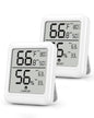 BN-LINK Digital Hygrometer Indoor Room Thermometer with LCD, 2 Pack