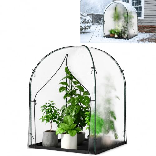 DoCred Greenhouse for Outdoors, 47x47x71 Inch Mini Greenhouses Tent - size: 47x47x71 Inch