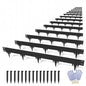 62.5FT Metal Landscape Edging, 15-Pack 50"L x 5"H Rust-Proof Border - color: 5In Tall, size: 15 Pack