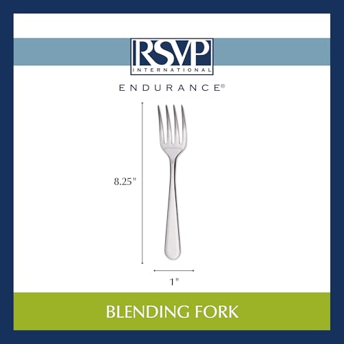 RSVP International Endurance Kitchen Baking Tool Collection, Blending Fork, Stainless Steel - size: Blending Fork