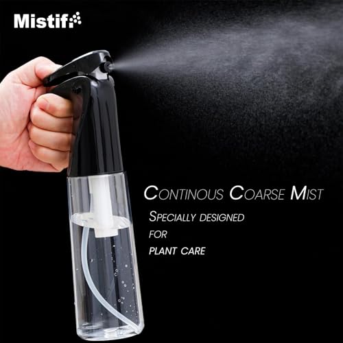 Fine Mist Spray Bottle for plants, 10oz Refillable Plant Mister, White - color: White