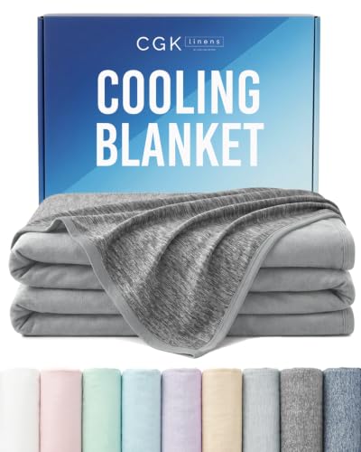 Cooling Blanket for Hot Sleepers - Cold Blanket King - Dark Grey, 90 x 108 - color: 02 - Dark Grey, size: King / Cal King (108" x 90")