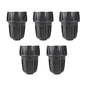 5 Pack 1/2 Inch Drip Irrigation Tubing to Faucet/Garden Hose Adapter - size: 5 Pack