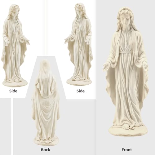 Virgin Mary Statue, 29.4" Outdoor Statue, Fall Decor for Garden Yard - size: 29.4" H Virgin Mary