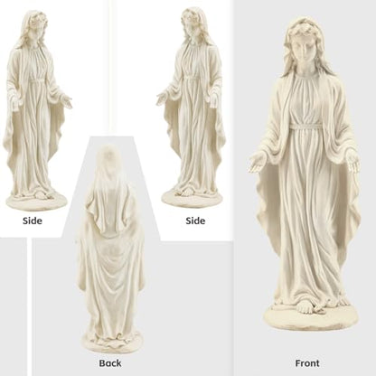 Virgin Mary Statue, 29.4" Outdoor Statue, Fall Decor for Garden Yard - size: 29.4" H Virgin Mary