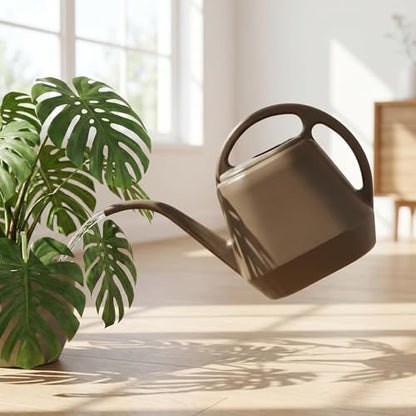 Fasmov Plastic Watering Can, 1-Gallon, Deep Gray - color: Deep Gray