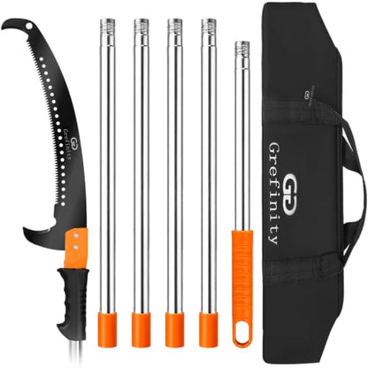 Grefinity Manual Pole Saw, 7.8 Ft Pole Saws for Tree Trimming - size: 7.8Ft