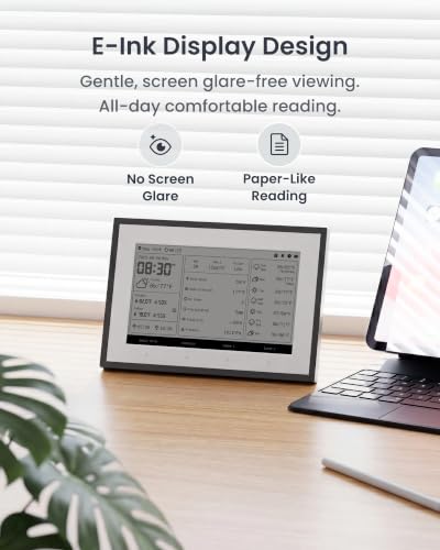 SwitchBot E-Ink Home Dashboard, WiFi Weather Station with Family Calendar
