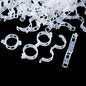 100 Pcs Plant Support Clips,Plastic Clips for Securing Plants - color: White