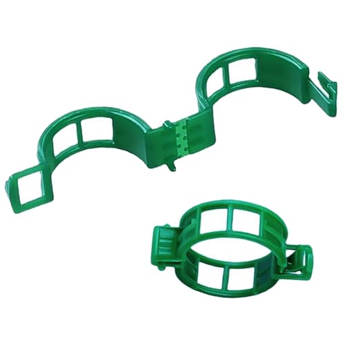 Tomato Clips for String Trellis, 50pcs Plant Support Clips - Grape Vine Clips for Garden Netting Climbing Plants, Secured Plastic Plant Clip for Fixing Stem and Vine (50, Green)
