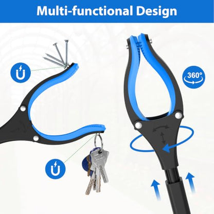52 Inch Extra Long Grabber Reacher Tool, 2 Pack for Seniors - size: Foldable 52" (2-Pack)