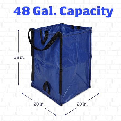 DURASACK Heavy Duty Home and Yard Bags, Blue - color: Blue
