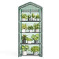 NEWBULIG 27"x19"x63" Mini Greenhouse, with Durable Zipper Door 4 Tier