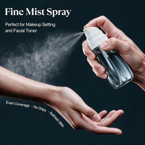 Yolaist 2 Pack Travel Spray Bottle 3.4oz, Fine Mist Sprayer- Light Gray - color: Light Gray