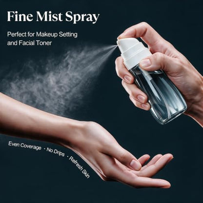 Yolaist 2 Pack Travel Spray Bottle 3.4oz, Fine Mist Sprayer- Light Gray - color: Light Gray