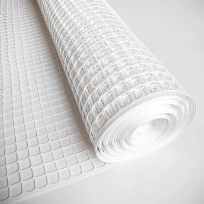 PotatoLife White Plastic Garden Fence, Hardware Mesh, 40'' x 25' - color: White, size: 40'' x 25'