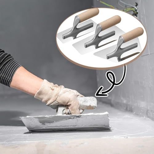 Lasnten 3 Pcs Venetian Art Paint Plaster Trowel Set