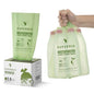 SUPERBIO 2.6 Gallon Compostable Food Waste Bags, 100 Count, 1 Pack - color: 2.6 Gallon Flat Top, 100 Count