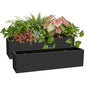 Garvee Metal Planter Box 2 Pack, 36" Window Planter Hanging Flower Pot