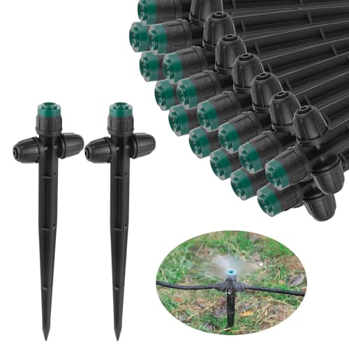 30 Pcs Drip Irrigation Emitters Sprayers for 1/4" Drip Tubing - style: 30Pcs Irrigation Sprayers
