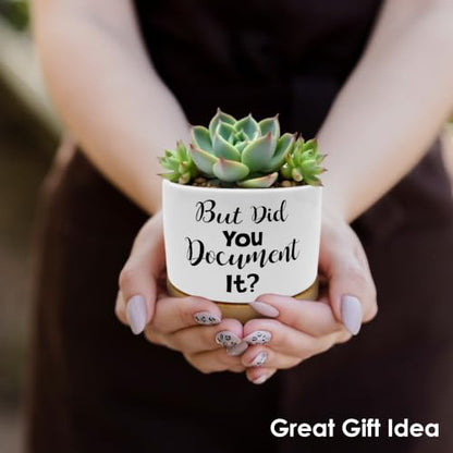 But Did You Document It Funny Plant Pots Succulent Planters - color: Style C