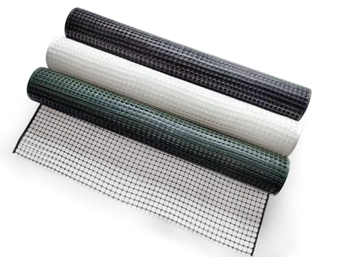 PotatoLife Black Plastic Garden Fence, Hardware Mesh, 24'' x 15' - color: Black, size: 24'' x 15'
