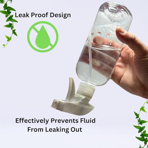 Serious Soil 4-Pack White Trigger Sprayers - Heavy Duty Dual Misting and Stream Spray Bottle. Perfect Sprayer Head Replacement for 8oz,16oz, or 32oz Spray Bottles for Home, Kitchen, Garden and Office