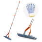 Thatch Rake – 74-Inch Heavy Duty Metal Rake with Hardened Steel Tines for Efficient Lawn Thatch and Dead Grass Removal, Detachable Handle Manual Dethatcher Rake for Yard and Landscape Maintenance