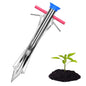 AIWFL Seedling Transplanter Long Double Handled Bulb Planter Tools - size: Double Handle Without Foot