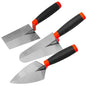 3 Pieces Masonry Trowel Carbon Steel Bricklaying Hand Tool Set - size: 6"--3 Pcs