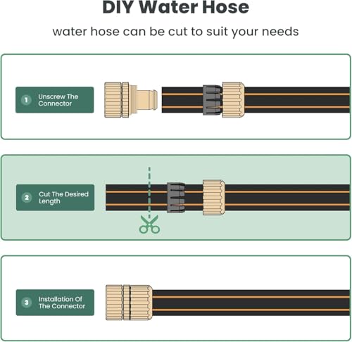 Giraffe Tools Garden Hose 5/8", 4ft Short Garden Hose - size: 4FT Male Female