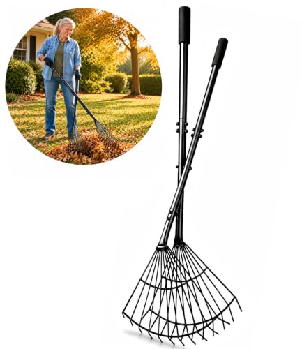 Leaf Grabber Rake, Long Handle Leaf Picker Upper for Yard Debris