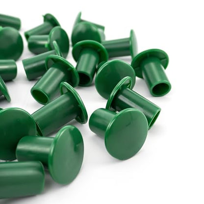 BlingKingdom 30PCS Garden Stake Caps, Cane Caps Toppers Protectors, Green