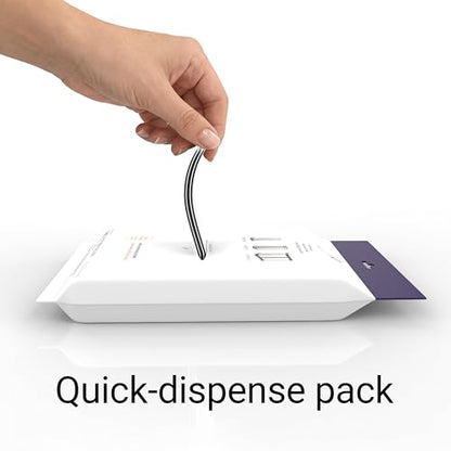 happimess 20-Count Lavender 8 Gal Drawstring Trash Bags, White, Pack of 6 - color: White (Lavender Scented), size: 120 Count (Pack of 1)