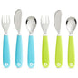 Munchkin® Splash™ Toddler Fork, Knife and Spoon Utensil Set, 6 Pack, Blue/Green - size: 6 Piece Set, style: Blue/Green Utensils