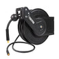 Retractable Air Hose Reel, 3/8 IN x50FT Hybrid Air Hose,Max 300 PSI, Air Compressor Hose Reel with 5 ft Lead in, Ceiling/Wall Mounted,Heavy Duty Air Tool - size: Standard
