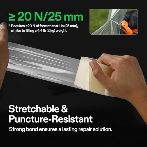 VIVOSUN Greenhouse Repair Tape, 6.3 mil 2" x 108' Heavy Duty Plastic Tape - size: 2”x108’