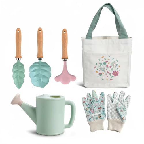 Toddler Gardening Tools Set for Kids 2-5 Years, 4pcs Outdoor Sand & Beach Toys with Shovel Rake, Children’s Garden Kit, Educational Toys & Birthday Gifts for Boys Girls (W) - color: W